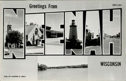 Greetings From Neenah Postcard
