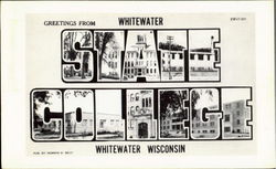 Greetings From Whitewater State College Postcard