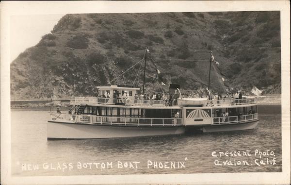 New Glass Bottom Boat Phoenix Avalon California Crescent Photo