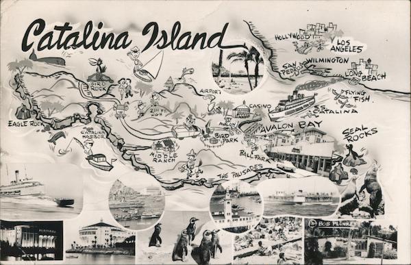 Catalina Island Map Santa Catalina Island California