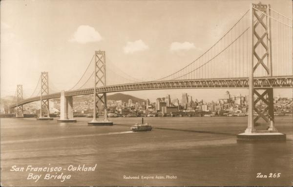 Oakland Bay Bridge San Francisco California Redwood Empire Assn. Photo