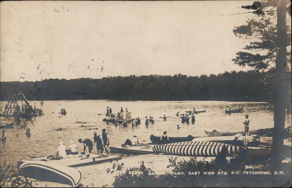 Beach, Sargent Camp for Girls Peterborough New Hampshire