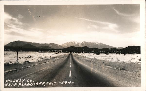 Highway 66 Near Flagstaff, 1945 Arizona