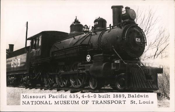 Missouri Pacific 635, 4-6-0 Built 1889, Baldwin National Museum of Transport St. Louis