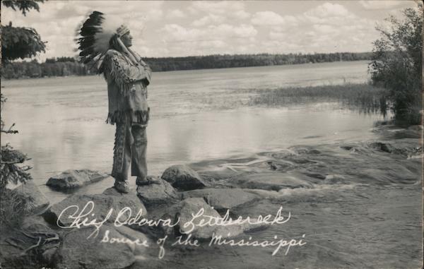 Chief Odawa Littlecreek, Source of the Mississippi Park Rapids Minnesota