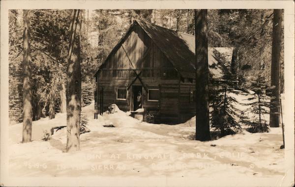 Cabin at Kingvale Park in the Sierra Mountains Soda Springs California