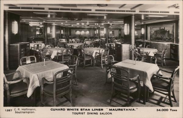 Cunard White Star Liner Mauretania Cruise Ships