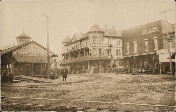 Street Scene - Schnabel Bros. Fruit Packing House Newcastle California