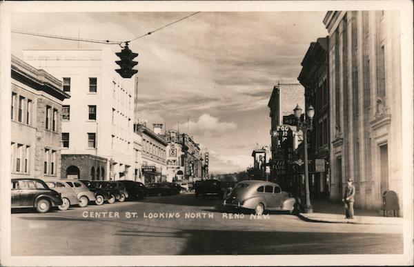 Center Street Loooking North Reno Nevada