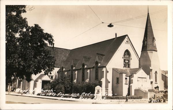 Baptist Church Built from One Redwood Tree Santa Rosa California