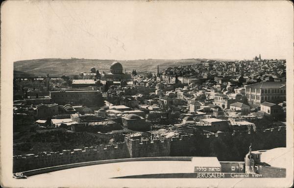 Overlooking Jerusalem Israel Middle East