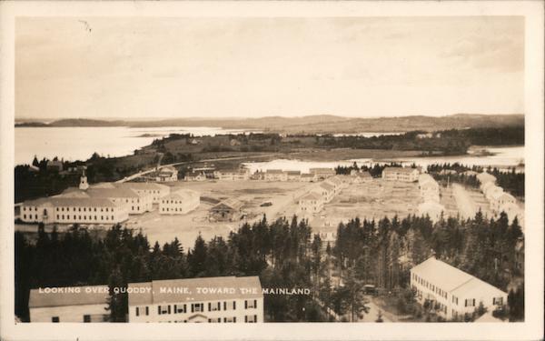 Looking Over Quoody, Maine, Toward The Mainland Quoddy