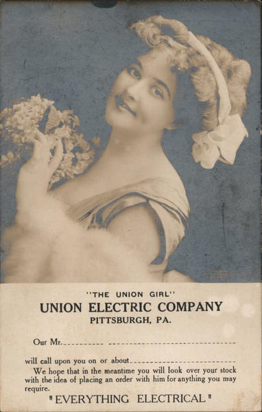 The Union Girl Union Electric Company Pittsburgh Pennsylvania