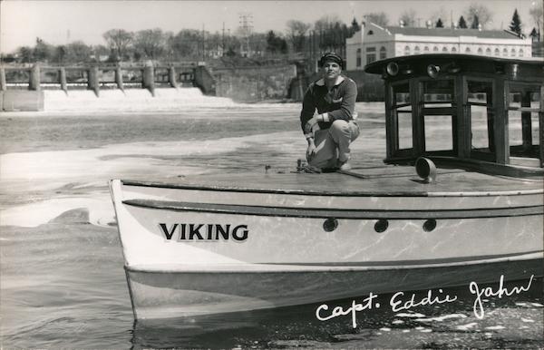 Man on Bow of The Viking--Capt. Eddie Boats, Ships