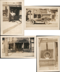 Lot of 4: Cincotta Tire Co. Dunlop Tires Delivery Truck Storefront Original Photograph