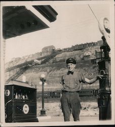 Gulf Gas Station Attendant Gas Stations Original Photograph Original Photograph Original Photograph