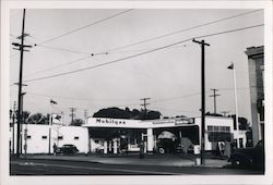 Mobilgas Station Probably Arizona or California Original Photograph