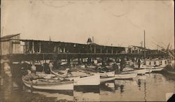 Numerous Small Boats at Dock Original Photograph