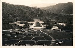 Hollywood Bowl Seating 20,000 Postcard