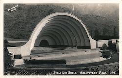 Stage and Shell Hollywood Bowl Postcard