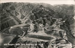 Will Rogers State Park from the Air 1928 Postcard
