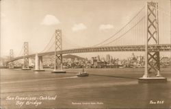 Oakland Bay Bridge San Francisco, CA Redwood Empire Assn. Photo Postcard Postcard Postcard