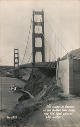 The Massive Towers of the Golden Gate Bridge Postcard