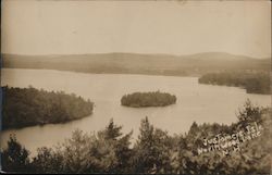 Justamere Isle, Northwood Lake New Hampshire Postcard Postcard Postcard