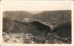 The Devil's Saddle, New Creek Mt., U.S. 50 from Allegheny Front Postcard