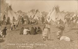 Indian Village, 101 Ranch Postcard