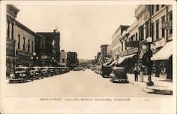 Main Street Looking South Postcard