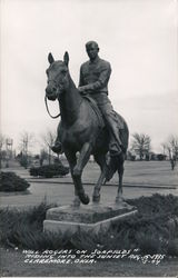 Will Rogers On Soapsuds Riding Into The Sunset, Aug 15-1935 Claremore, OK Postcard Postcard Postcard