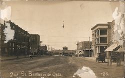 2nd St. Battlesville OK Postcard
