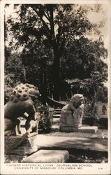 Chinese Historical Lions - Journalism School Postcard