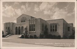 Ponca City Library Oklahoma Morton Harvey Photo Postcard Postcard Postcard