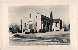 First Lutheran Church Ponca City, OK Harvey Photo Postcard Postcard Postcard