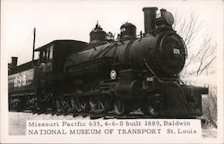 Missouri Pacific 635, 4-6-0 Built 1889, Baldwin National Museum of Transport St. Louis, MO Postcard Postcard Postcard