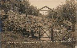 The Rustic Garden, Mt. Philo Inn Postcard