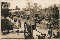 Labor Day Parade, 1909 Woodland, ME Postcard Postcard Postcard