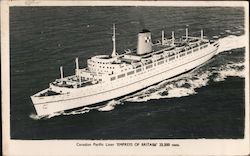 "Empress of Britain", Canadian Pacific Lines Postcard