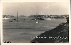 Harbour, War College, Goat Island Newport, RI Postcard Postcard Postcard