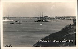 Harbour, War College, Goat Island Postcard