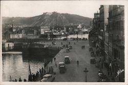 Panorama des Quais vers la Montagne du Roule Cherbourg, France Alex Postcard Postcard Postcard