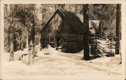 Cabin at Kingvale Park in the Sierra Mountains Postcard