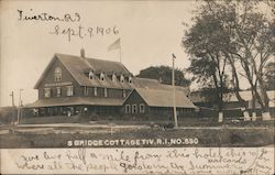 S Bridge Cottage Tiverton, RI Postcard Postcard Postcard