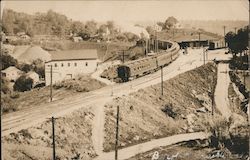 Southern Pacific Railroad Depot and Train Postcard