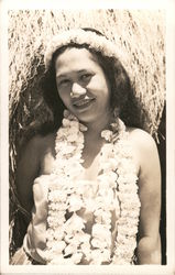 Pretty Hawaiian Hula Girl Postcard