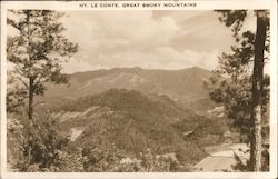 Mt. LeConte, Great Smoky Mountains Great Smoky Mountains National Park, TN Postcard Postcard Postcard