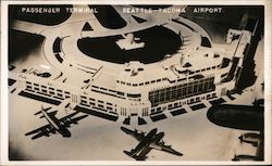 Seattle-Tacoma Airport Washington Airports Postcard Postcard Postcard