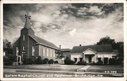 Salem Baptist Church and Pastorium Brundidge, AL Postcard Postcard Postcard